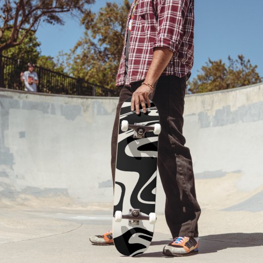 Retro Liquid Swirl Glam #2 #retro #decor #art Skateboard (Außenbereich 2)