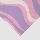 Retro Liquid Swirl Groovy Abstrakt Lila rosa Seidenpapier (Detail)