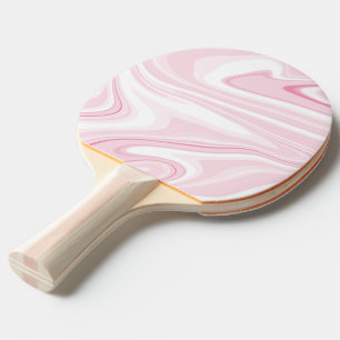 Retro Liquid Swirl Pink Painting Ästhetik Tischtennis Schläger
