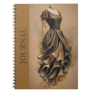 Retro Little Black Dress (LBD) Writing Journal Notizblock
