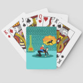 Retro Little Cowboy Playing Cards Spielkarten (Rückseite)