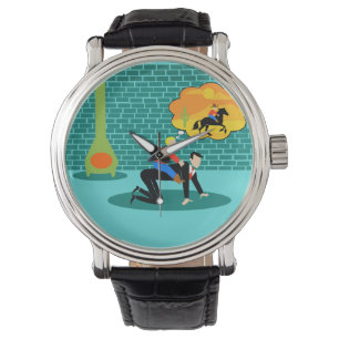 Retro Little Cowboy Watch Armbanduhr