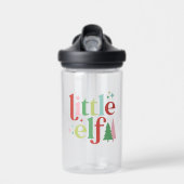 Retro Little Elf | Weihnachten Trinkflasche (Vorne)