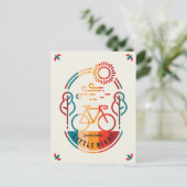 Retro Little Miami Bike Trail Postkarte (Stehend Vorderseite)