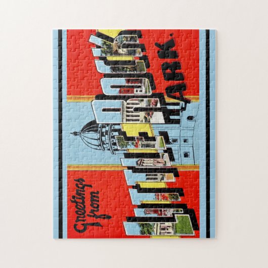 Retro Little Rock Arkansas 11x14 Puzzle (Vertikal)