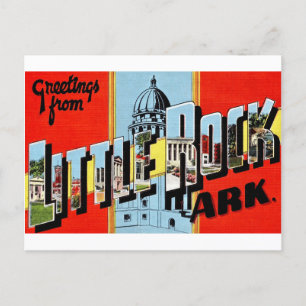  Retro Little Rock Arkansas Postkarte 