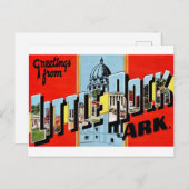 Retro Little Rock Arkansas Postkarte (Vorne/Hinten)