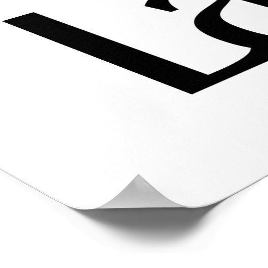 Retro Live Laugh Liebe Schwarz-weiß Typografie Poster (Ecke)