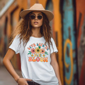 Retro Live Life in Full Bloom T-Shirt
