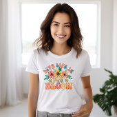 Retro Live Life in Full Bloom T-Shirt