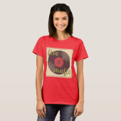 Retro Live Music Vinyl Record T - Shirt (Vorne ganz)