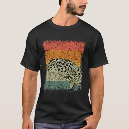 Retro Lizard Salamander Gift Vintage Gecko T-Shirt (Vorderseite)
