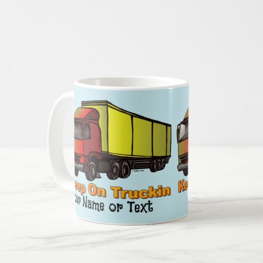 Retro-LKW 2 Kaffeetasse (Vorderseite Links)