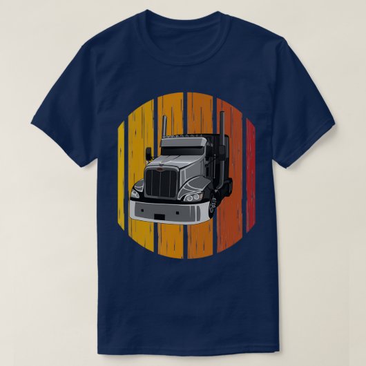 Retro-Lkw-Fahrer T-Shirt (Design vorne)