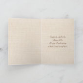 Retro-LKW mit Pumpkins für den Erntedank Karte (Innenseite)