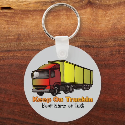 Retro-LKW-Schlüsselanhänger Schlüsselanhänger (Vorderseite)