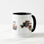 Retro LKW-Tasse Tasse (VorderseiteRechts)