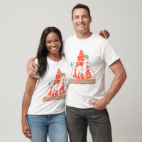 Retro Llama Alpaca Weihnachtstiercharakter