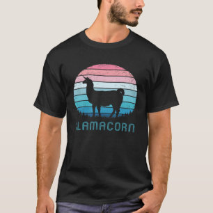 Retro Llamahorn Kein Prob Llama Alpaka Einhorn T-Shirt