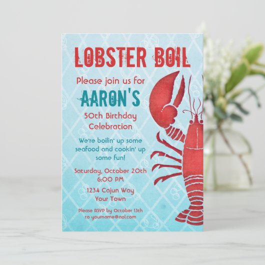 Retro-Lobby Einladung (Stehend Vorderseite)