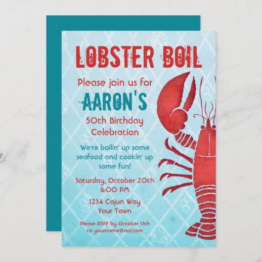 Retro-Lobby Einladung (Vorne/Hinten)