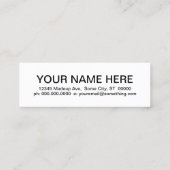 Retro LOCKSMITH Mini Visitenkarte (Rückseite)