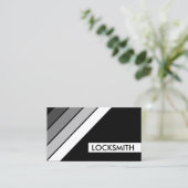 Retro LOCKSMITH Visitenkarte (Stehend Vorderseite)