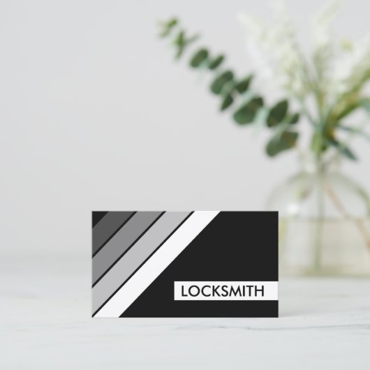 Retro LOCKSMITH Visitenkarte (Stehend Vorderseite)