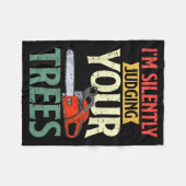 Retro Logger Lumberjack Arborist Dad Apparel Co. S Fleecedecke (Vorderseite (Horizontal))