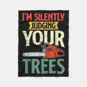 Retro Logger Lumberjack Arborist Dad Apparel Co. S Fleecedecke (Vorderseite)