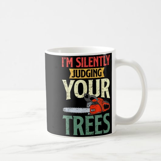 Retro Logger Lumberjack Arborist Dad Apparel Co. S Kaffeetasse (Rechts)