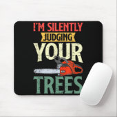Retro Logger Lumberjack Arborist Dad Apparel Co. S Mousepad (Mit Mouse)