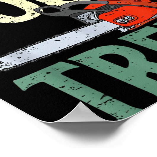 Retro Logger Lumberjack Arborist Dad Apparel Co. S Poster (Ecke)