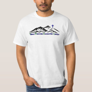 Retro Logo auf schlichter T T-Shirt