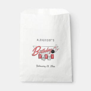 Retro-Logo-Bowling Geburtstagspartei Geschenktütchen