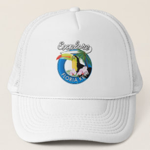 Retro-Logo der Florida Keys Truckerkappe