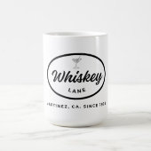 Retro-Logo der Whiskey-Lane Kaffeetasse (Mittel)