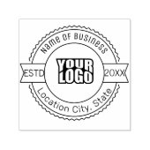 Retro-Logo für das Schwarze Camping Permastempel (Design)