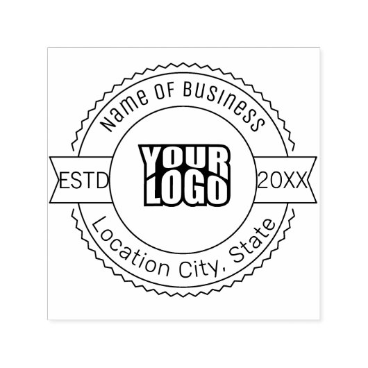 Retro-Logo für das Schwarze Camping Permastempel (Design)