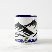 Retro Logo-Kaffeetasse Zweifarbige Tasse (Mittel)