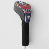 Retro-Logo-Stars Golf Headcover (angewinkelt)