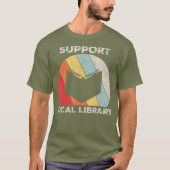 RETRO Lokalträger Library Book Lover Gift T-Shirt (Vorderseite)
