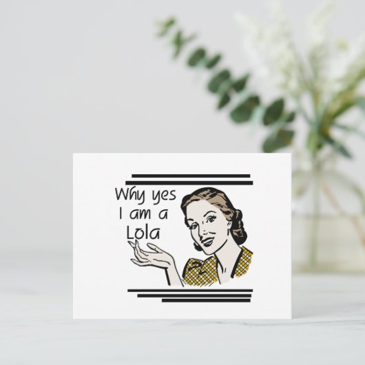 Retro Lola T - Shirts und Geschenke Postkarte (Stehend Vorderseite)