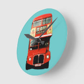 Retro London Bus Clock Runde Wanduhr (Winkel)
