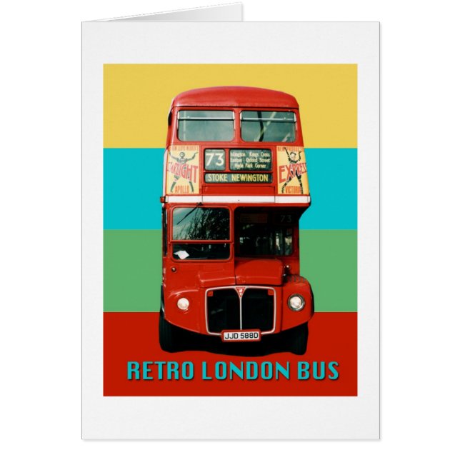 Retro London Bus Graphic (Vorne)