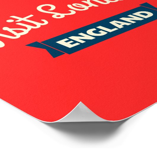 Retro London Collage Poster (Ecke)