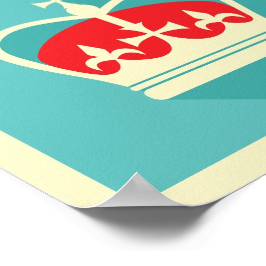 Retro London Collage Poster (Ecke)