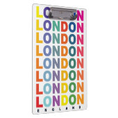 Retro London England Poster Klemmbrett (Rechts)