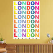 Retro London England Poster Leinwanddruck (Insitu (Wohnzimmer))