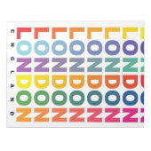 Retro London England Poster Notizblock (Vorderseite)
